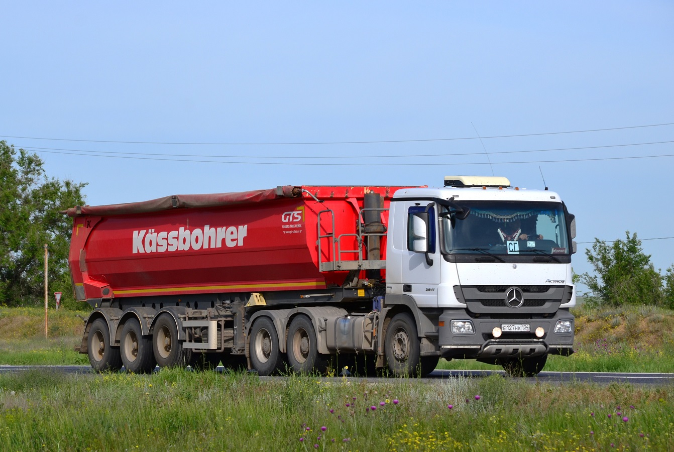 Волгоградская область, № Е 127 НК 134 — Mercedes-Benz Actros '09 2641 [Z9M]