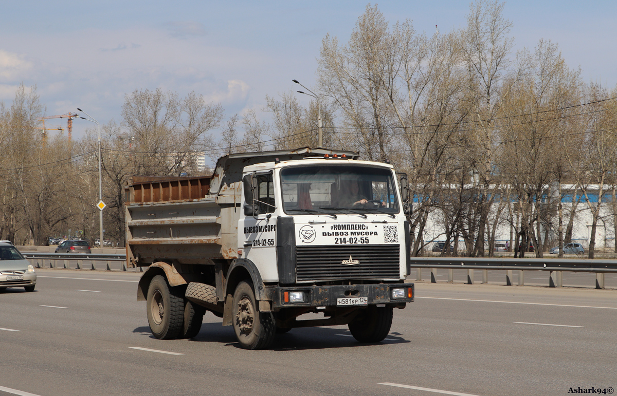 Красноярский край, № Н 581 КР 124 — МАЗ-555102