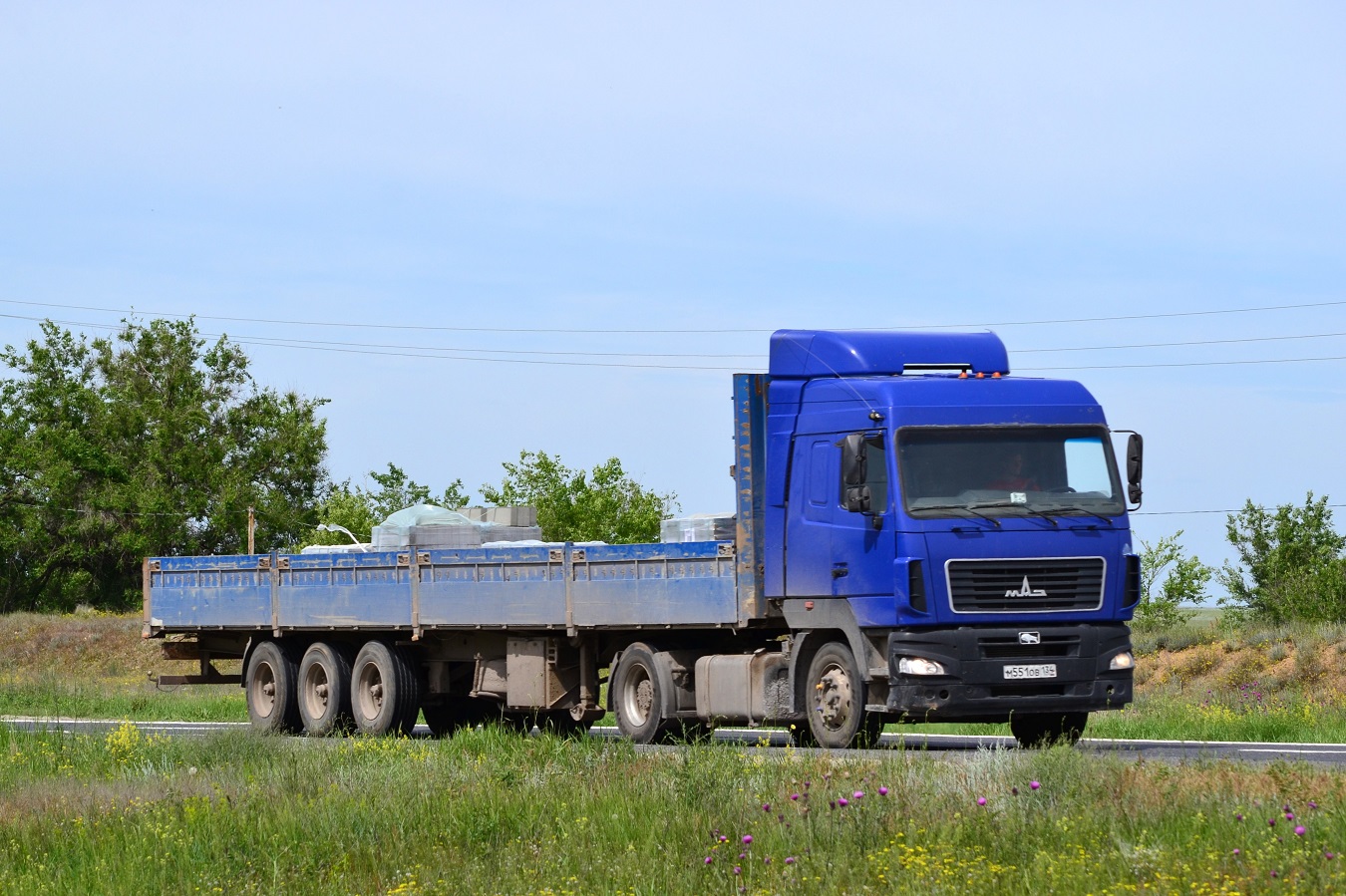 Волгоградская область, № М 551 ОВ 134 — МАЗ-544018