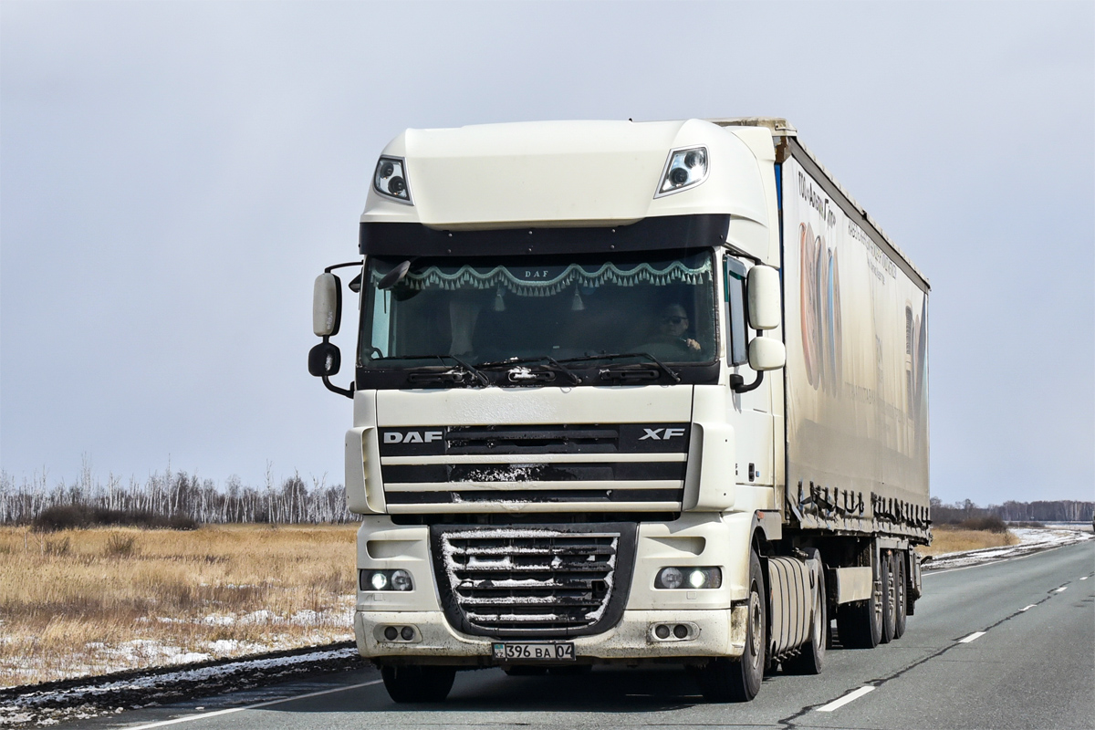 Актюбинская область, № 396 BA 04 — DAF XF105 FT