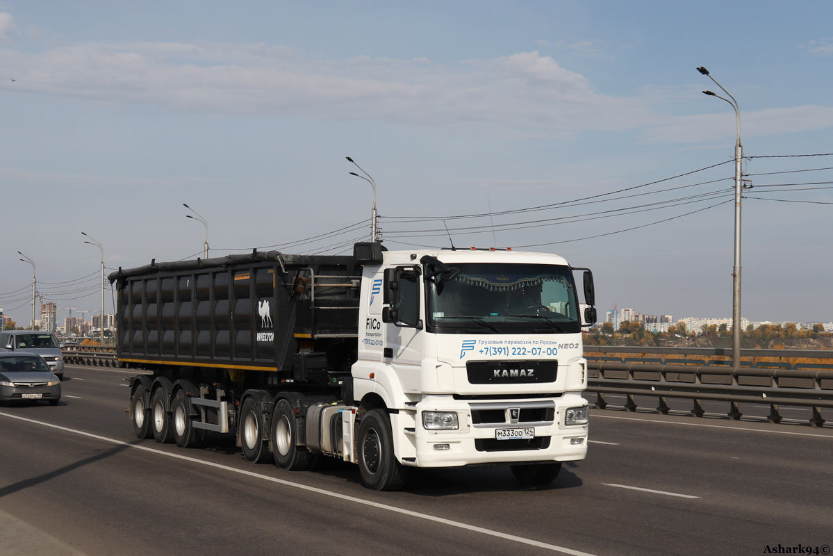 Красноярский край, № М 333 ОО 124 — КамАЗ-65206-S5(87)