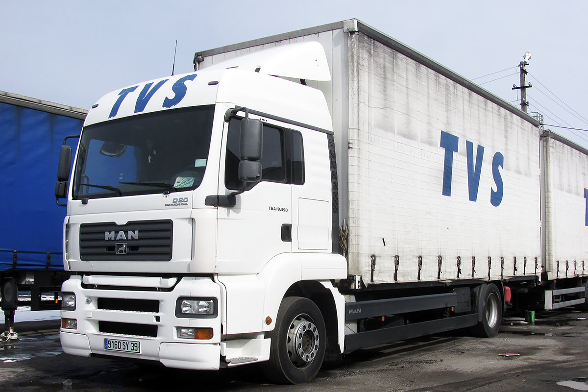 Франция, № 9160 SY 39 — MAN TGA 18.390