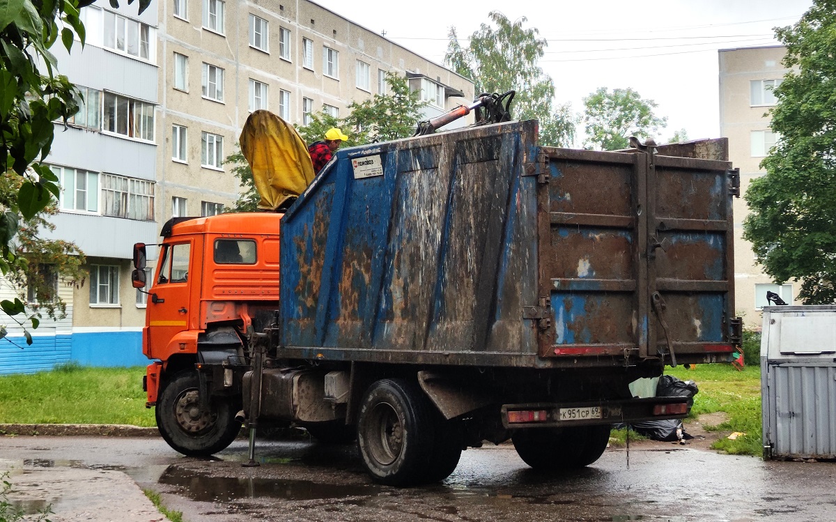 Тверская область, № К 951 СР 69 — КамАЗ-43253 (общая модель)