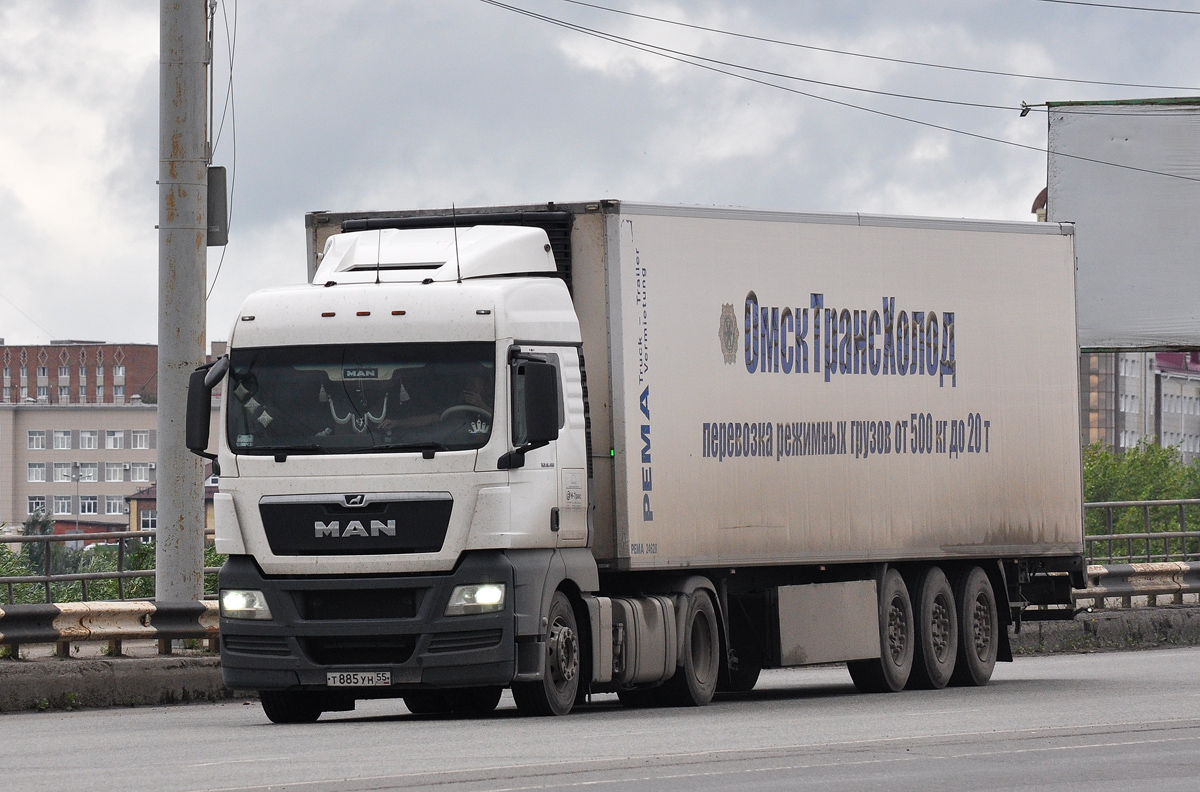 Омская область, № Т 885 УН 55 — MAN TGX ('2007) 18.400