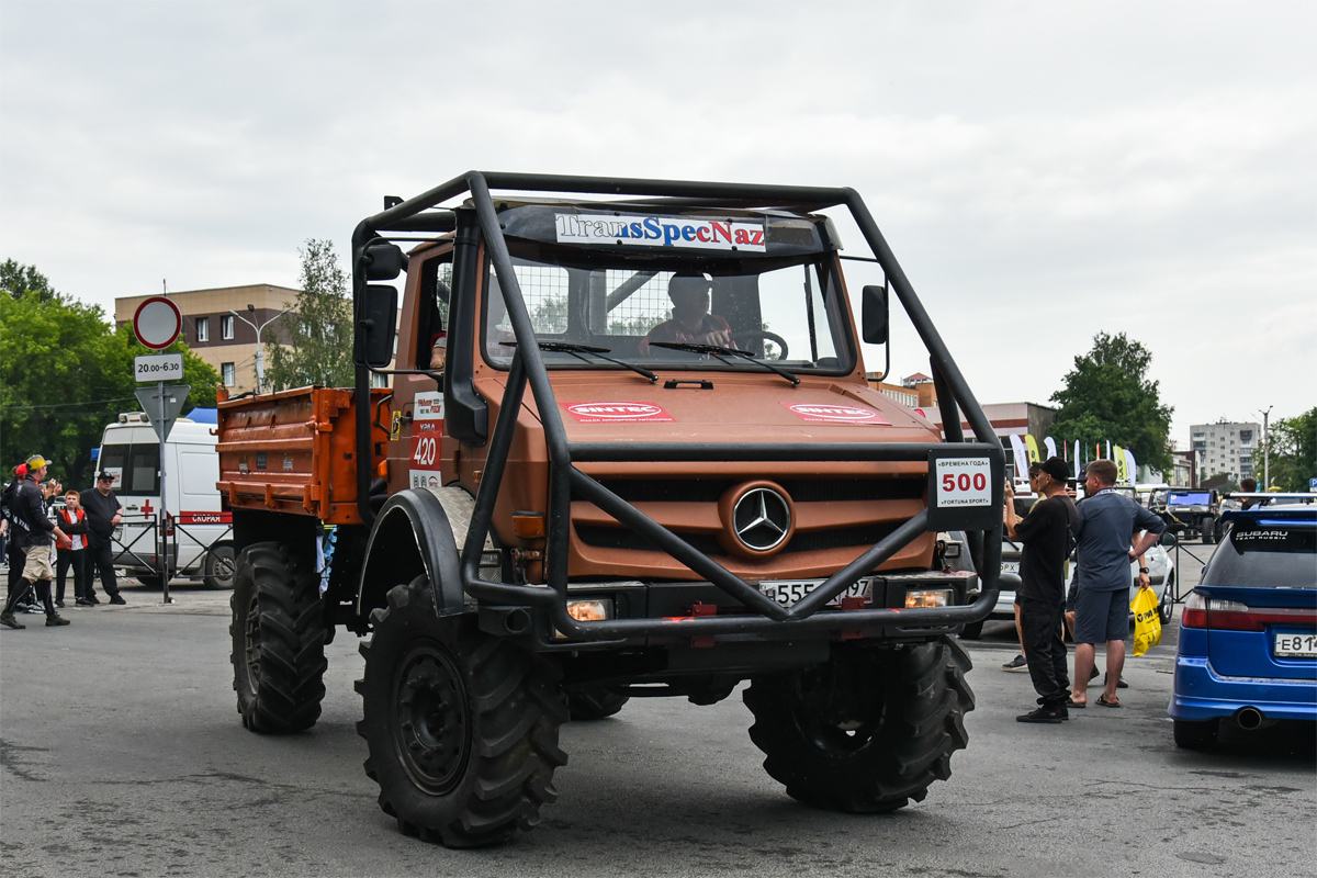 Москва, № Н 555 ТХ 197 — Mercedes-Benz Unimog U1450; Челябинская область — Грузовой триал и баха "Уральский рубеж 2025"