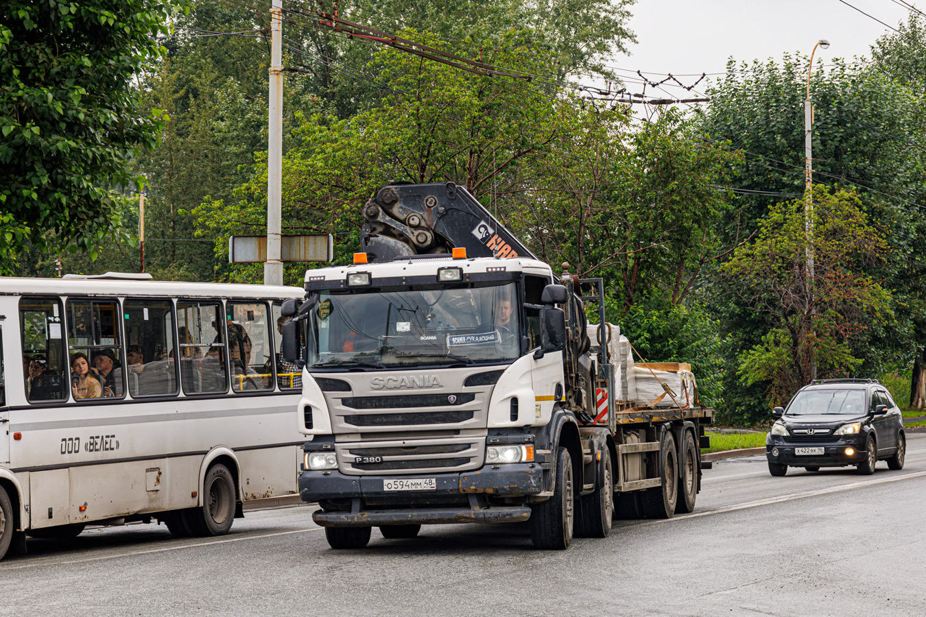 Липецкая область, № О 594 ММ 48 — Scania ('2011) P380