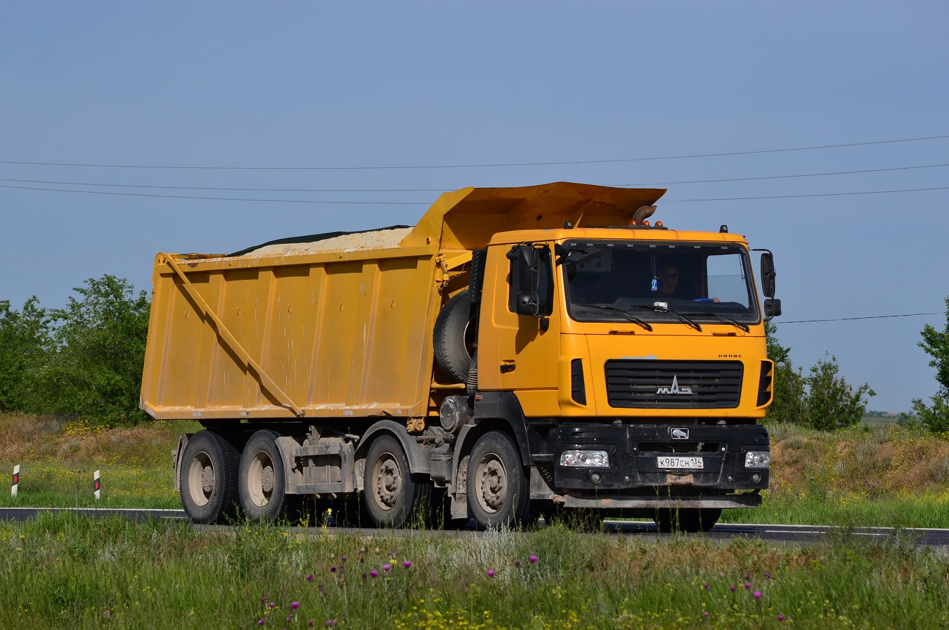 Волгоградская область, № К 987 СН 134 — МАЗ-6516C9