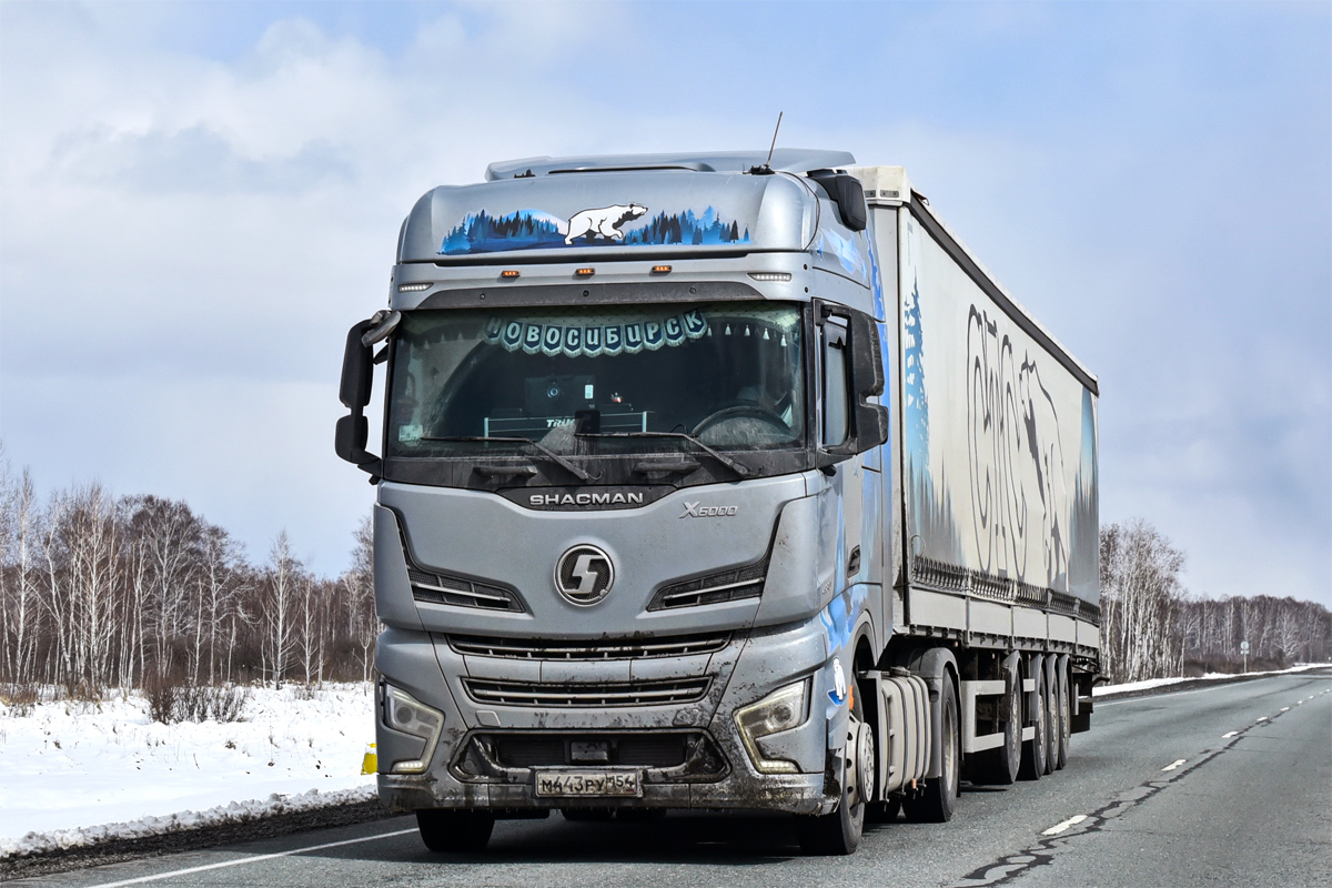 Новосибирская область, № М 443 РУ 154 — Shaanxi Shacman X6000 SX4188