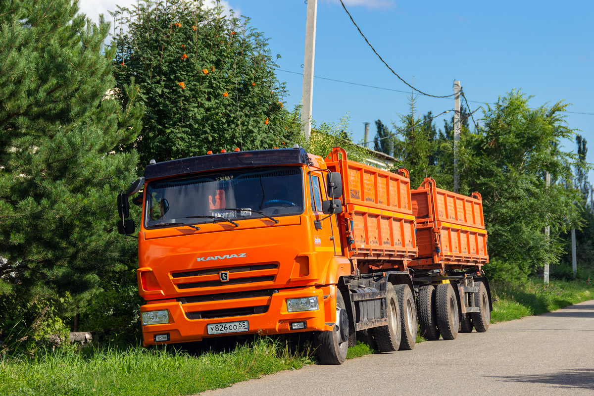 Омская область, № У 826 СО 55 — КамАЗ-65115-50
