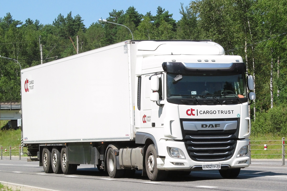 Владимирская область, № С 452 ТР 33 — DAF XF Euro6 FT