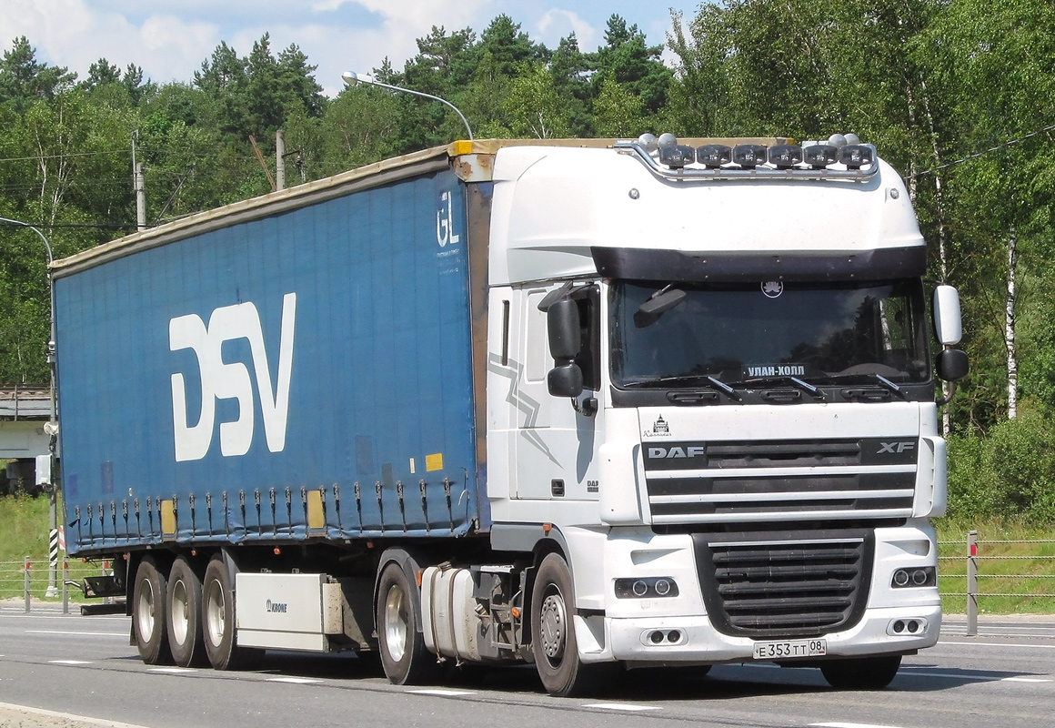 Калмыкия, № Е 353 ТТ 08 — DAF XF105 FT