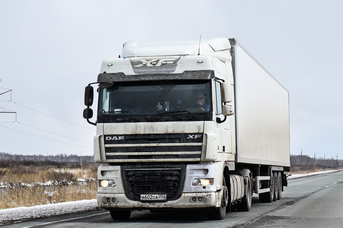 Нижегородская область, № А 602 ОА 252 — DAF XF105 FT