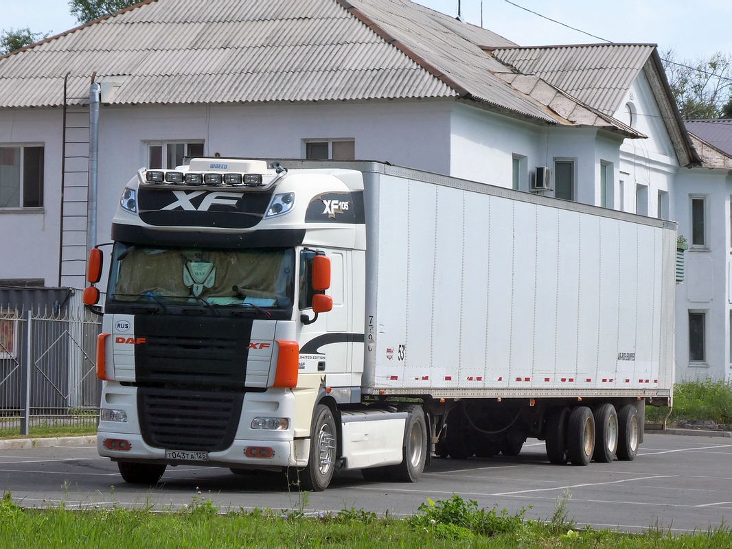 Приморский край, № Т 043 ТА 125 — DAF XF105 FT