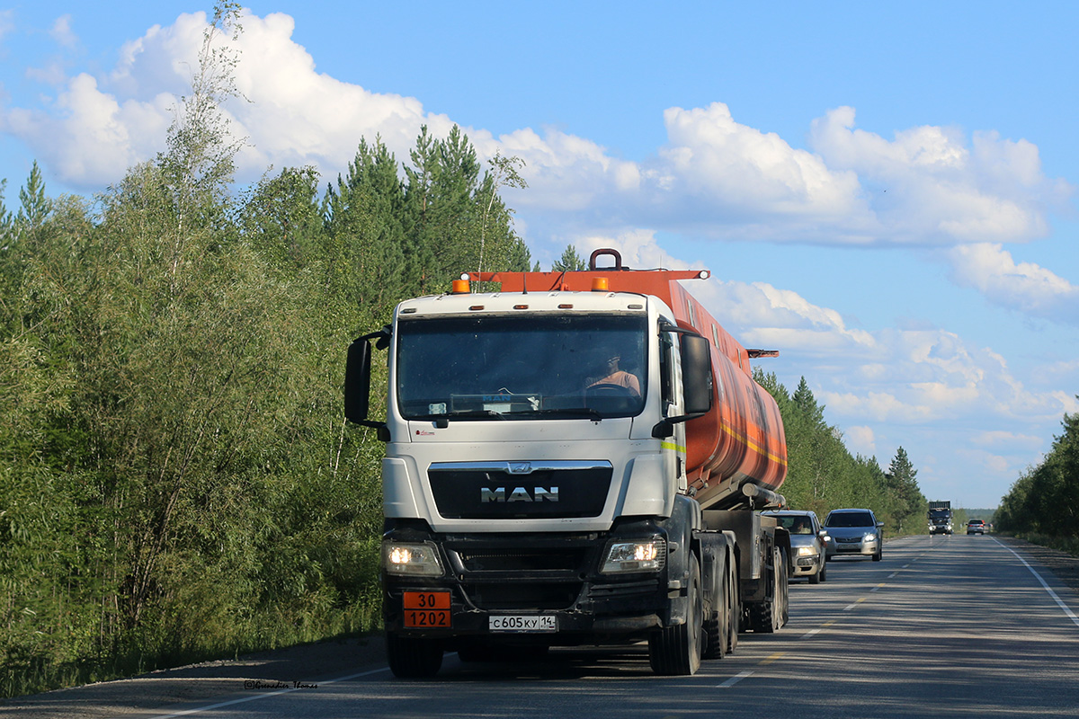 Саха (Якутия), № С 605 КУ 14 — MAN TGS 26.440