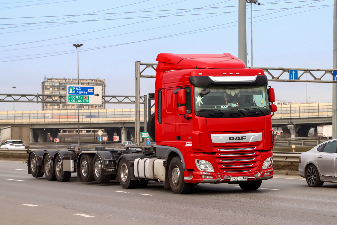 Санкт-Петербург, № У 222 РН 178 — DAF XF Euro6 FT