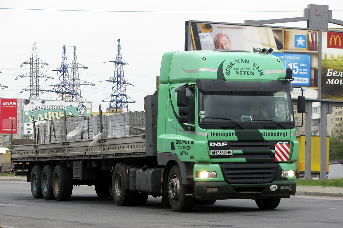 Донецкая область, № АН 6387 НВ — DAF CF85 FT