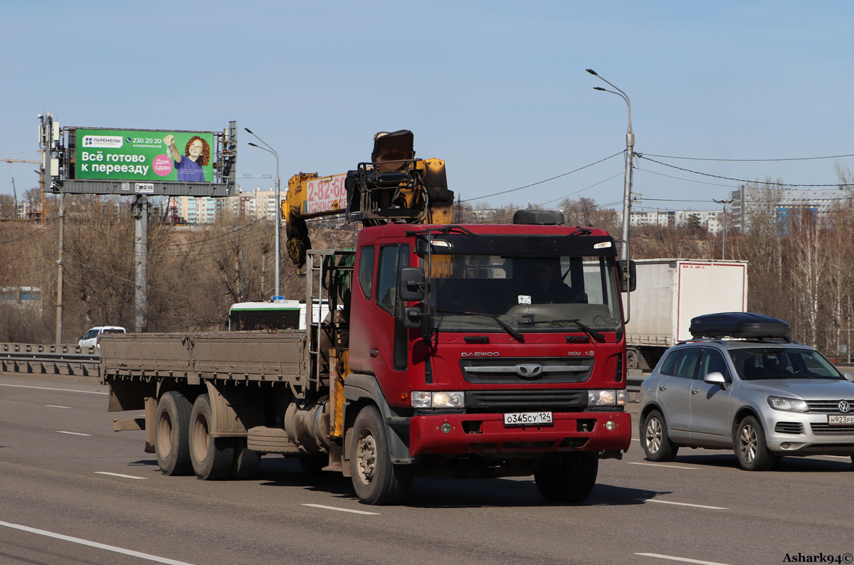 Красноярский край, № О 345 СУ 124 — Daewoo Novus