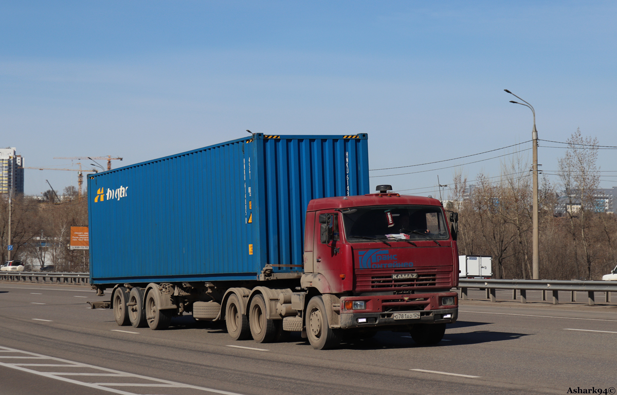 Красноярский край, № О 781 АО 124 — КамАЗ-65116-N3(78)