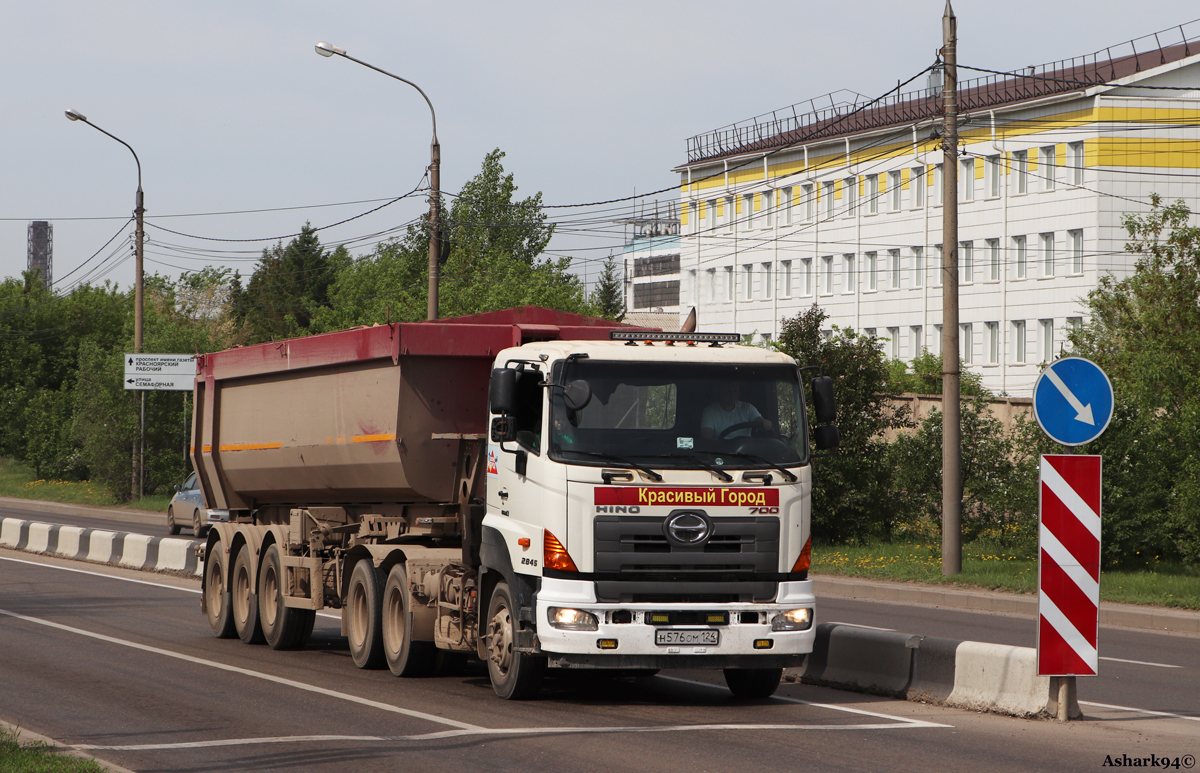 Красноярский край, № Н 576 ОМ 124 — Hino 700