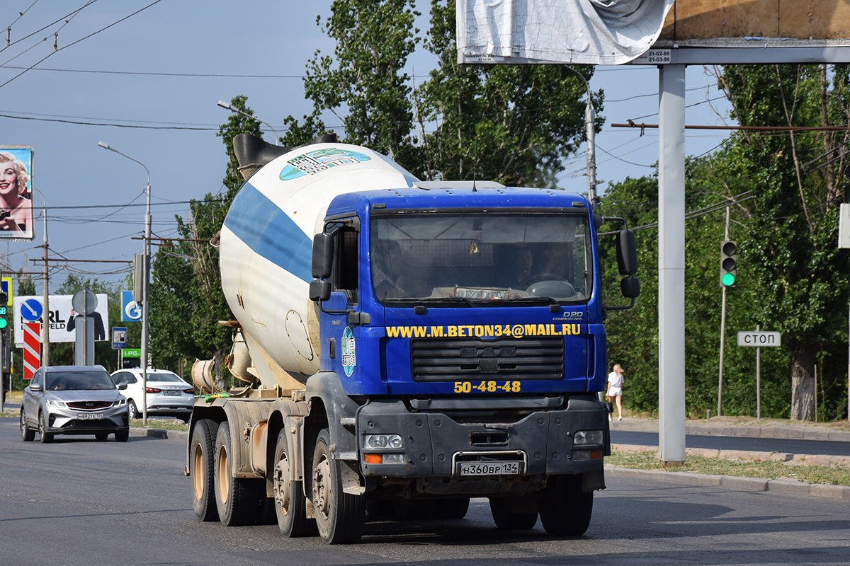 Волгоградская область, № Н 360 ВР 134 — MAN TGA (общая модель)