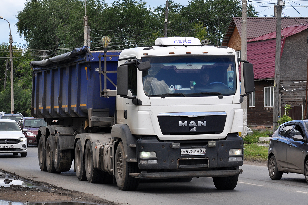 Омская область, № Х 975 ВН 55 — MAN TGS 33.440