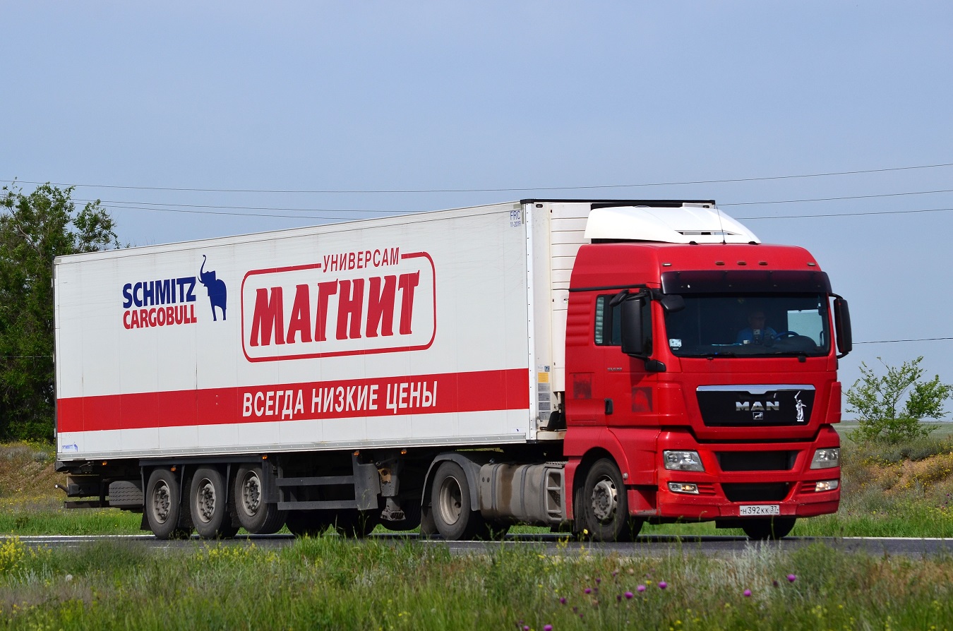 Волгоградская область, № Н 392 КК 37 — MAN TGX ('2007) 18.360