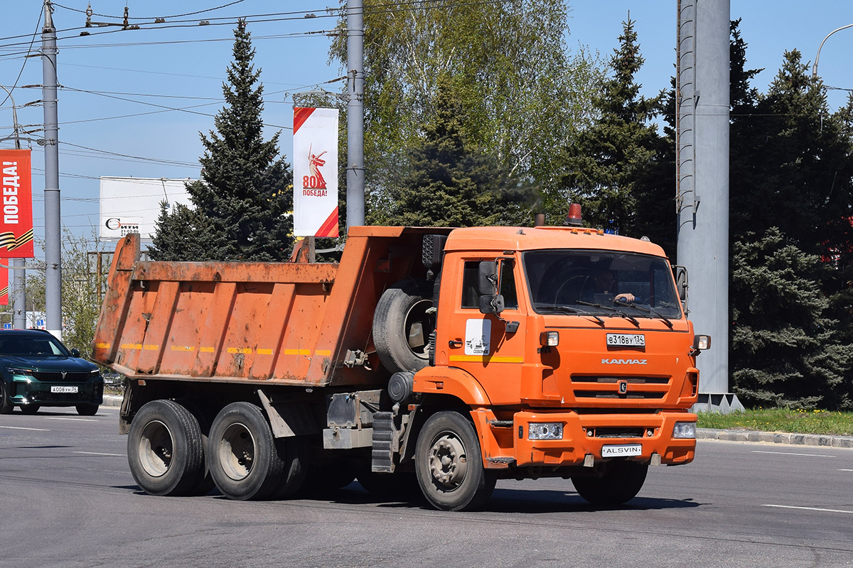 Волгоградская область, № В 318 ВУ 134 — КамАЗ-65115-L4(19)