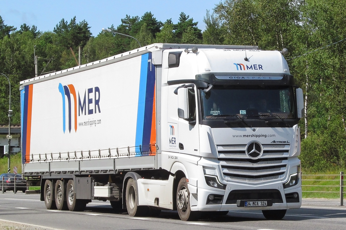 Турция, № 34 MCA 324 — Mercedes-Benz Actros ('2018) 1851