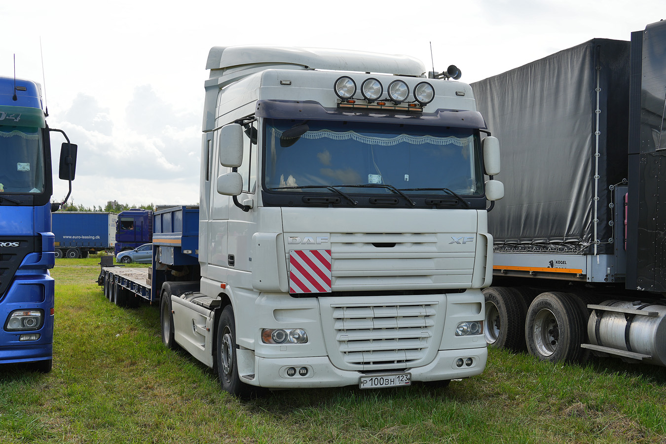 Краснодарский край, № Р 100 ВН 123 — DAF XF105 FT; Ленинградская область — Аграрная неделя 2025
