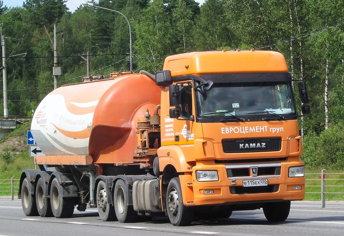 Московская область, № В 115 ЕХ 550 — КамАЗ-65209-S5(87)