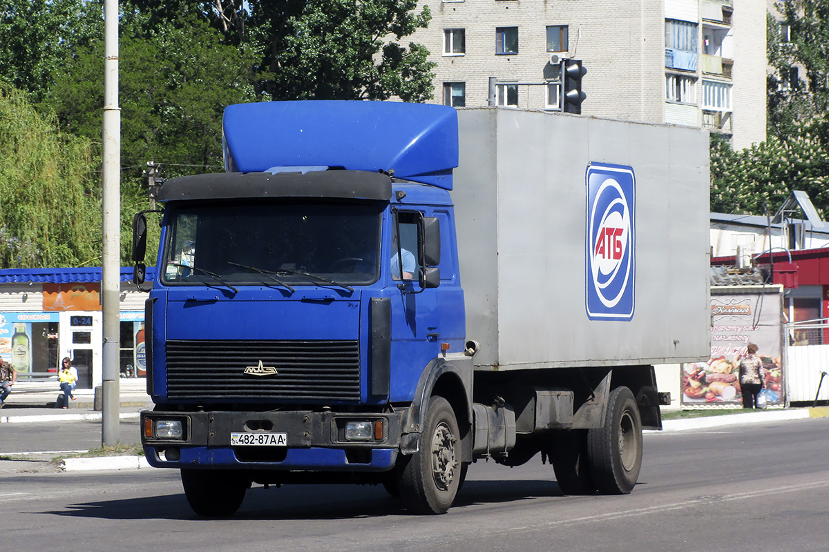 Днепропетровская область, № 482-87 АА — МАЗ-533603