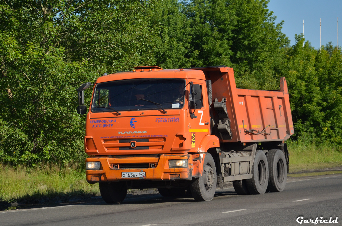 Кемеровская область, № Х 165 ЕУ 142 — КамАЗ-65115-42