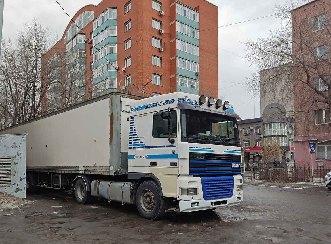 Восточно-Казахстанская область, № F 407 YEM — DAF 95XF FT
