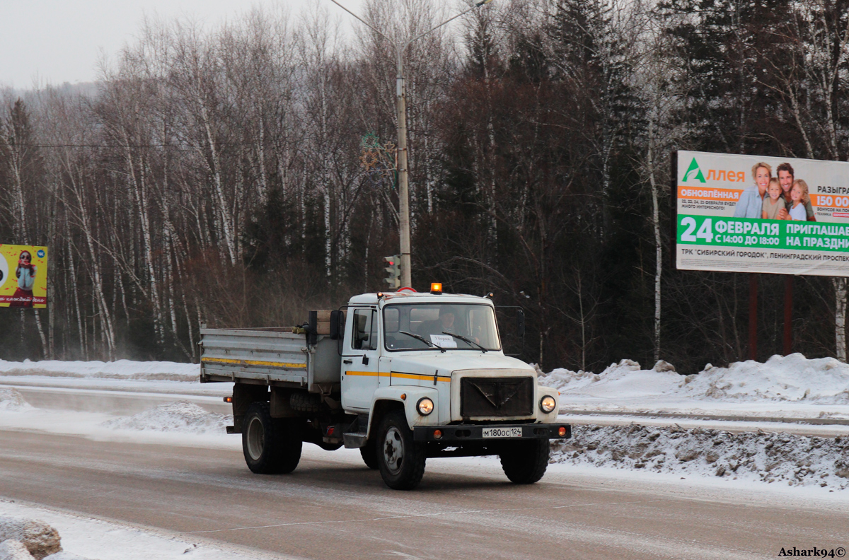 Красноярский край, № М 180 ОС 124 — ГАЗ-3309