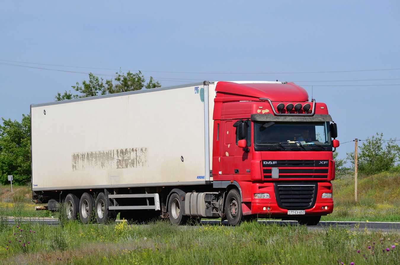 Азербайджан, № 77-EX-653 — DAF XF105 FT