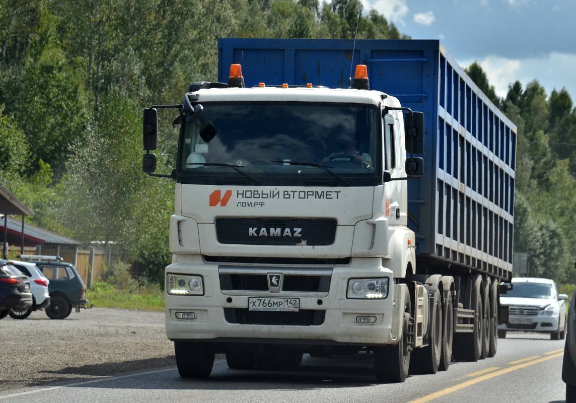 Кемеровская область, № Х 766 МР 142 — КамАЗ-65206-S5(87)
