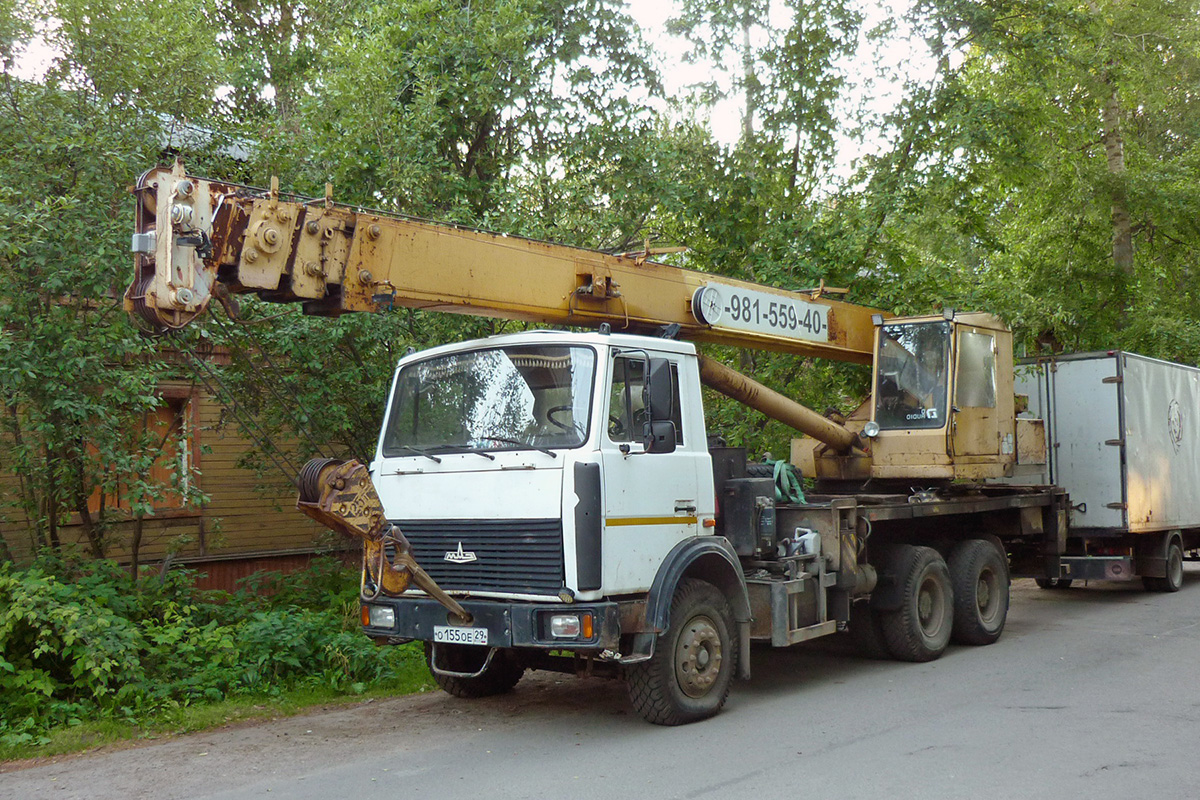 Архангельская область, № О 155 ОЕ 29 — МАЗ-630303
