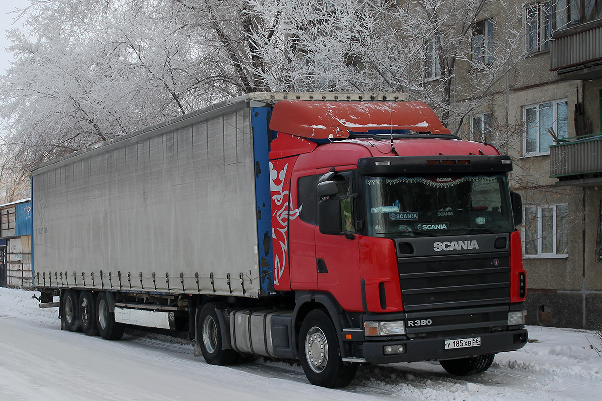 Оренбургская область, № У 185 ХВ 56 — Scania ('1996) R114G