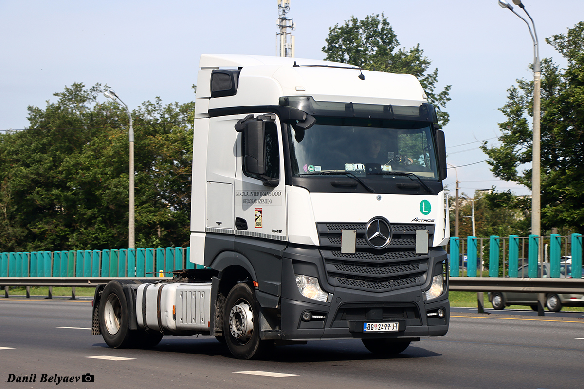 Сербия, № BG 2499-JT — Mercedes-Benz Actros ('2011) 1845