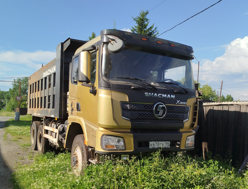 Свердловская область, № К 678 ТВ 186 — Shaanxi Shacman X3000 SX3258