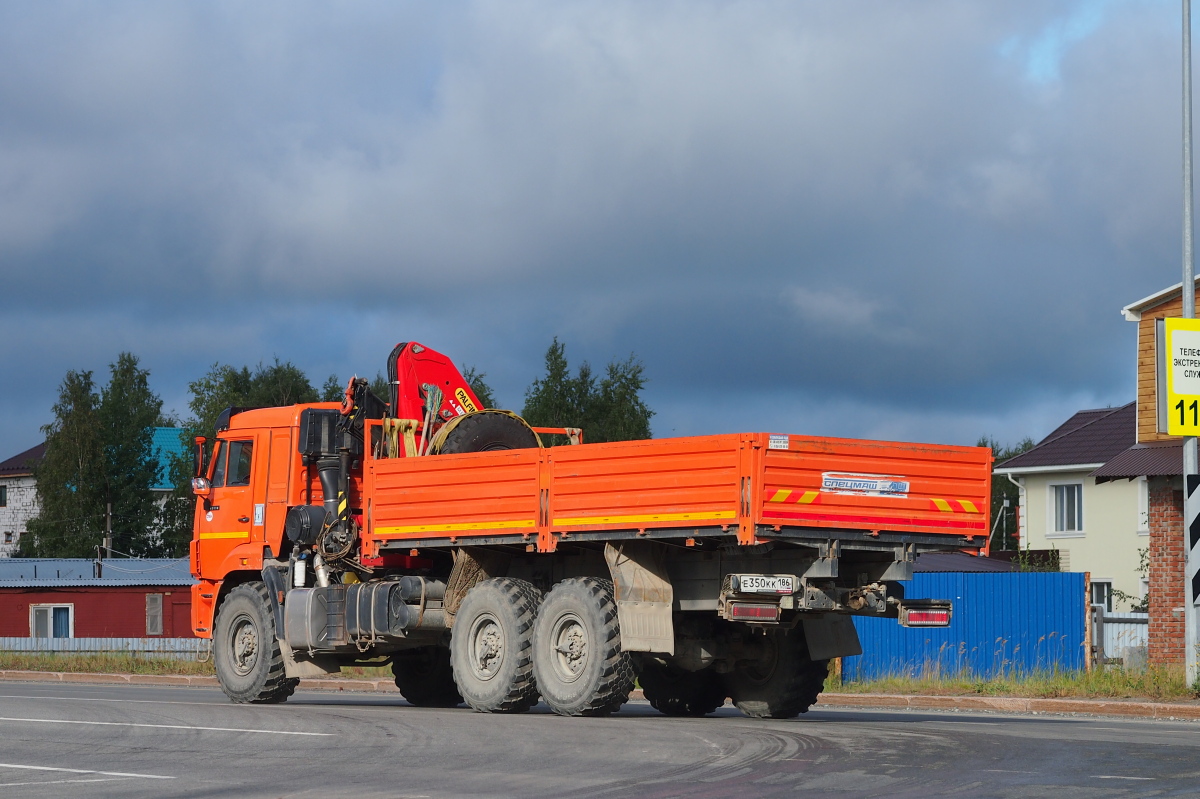 Ханты-Мансийский автоном.округ, № Е 350 КК 186 — КамАЗ-43118-50