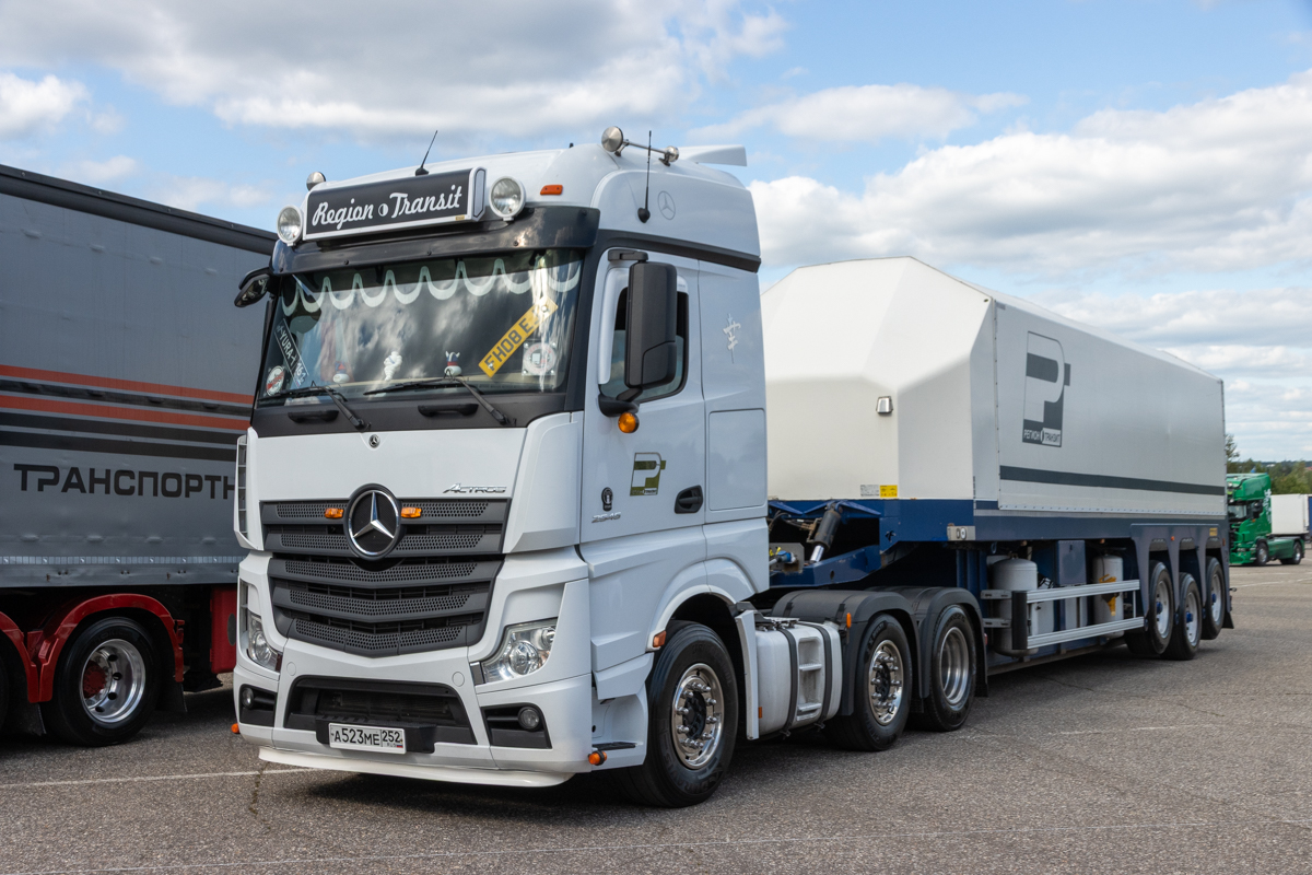 Нижегородская область, № А 523 МЕ 252 — Mercedes-Benz Actros ('2018); Московская область — Фестиваль TruckDay 2025