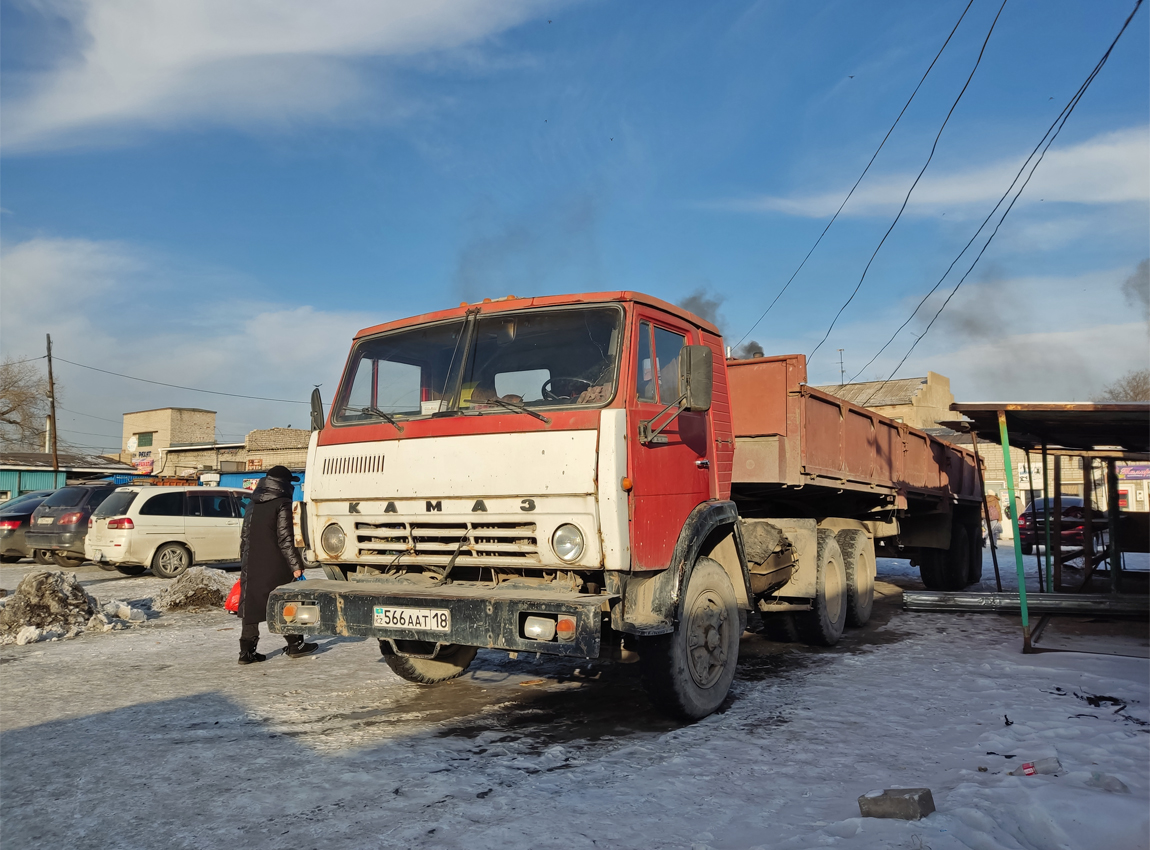 Абайская область, № 566 AAT 18 — КамАЗ-5410