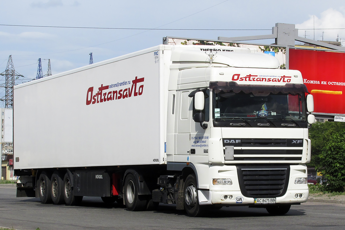Волынская область, № АС 8475 ВВ — DAF XF105 FT