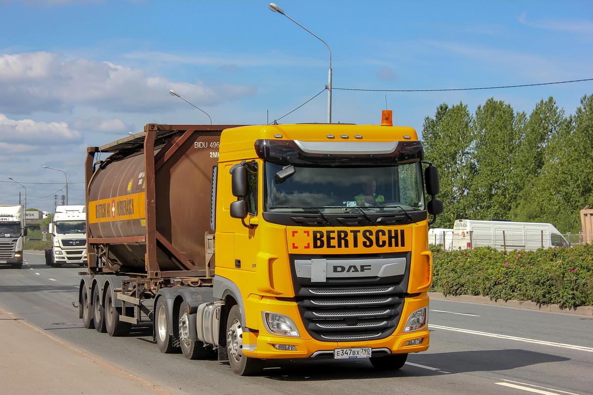Московская область, № Е 347 ВХ 790 — DAF XF Euro6 FTG