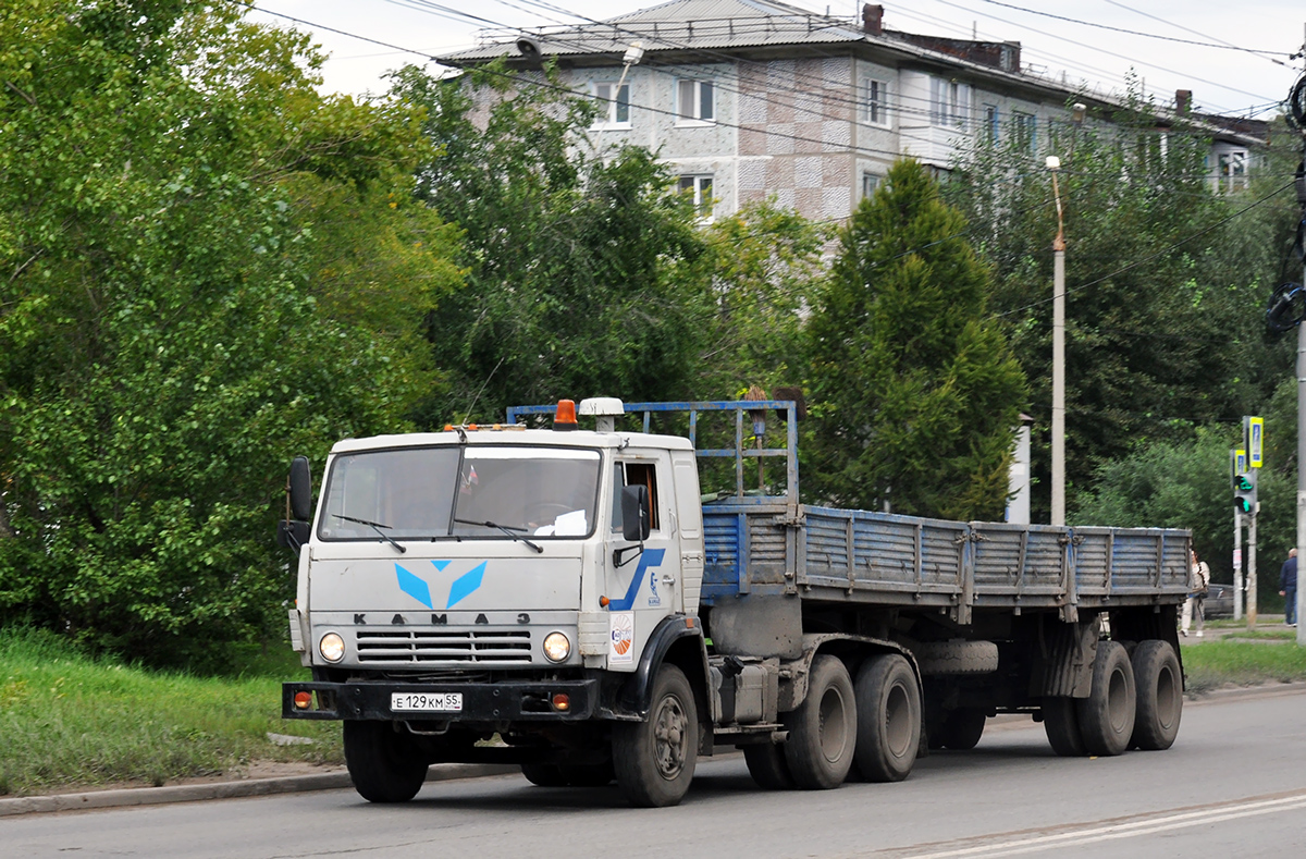 Омская область, № Е 129 КМ 55 — КамАЗ-54112