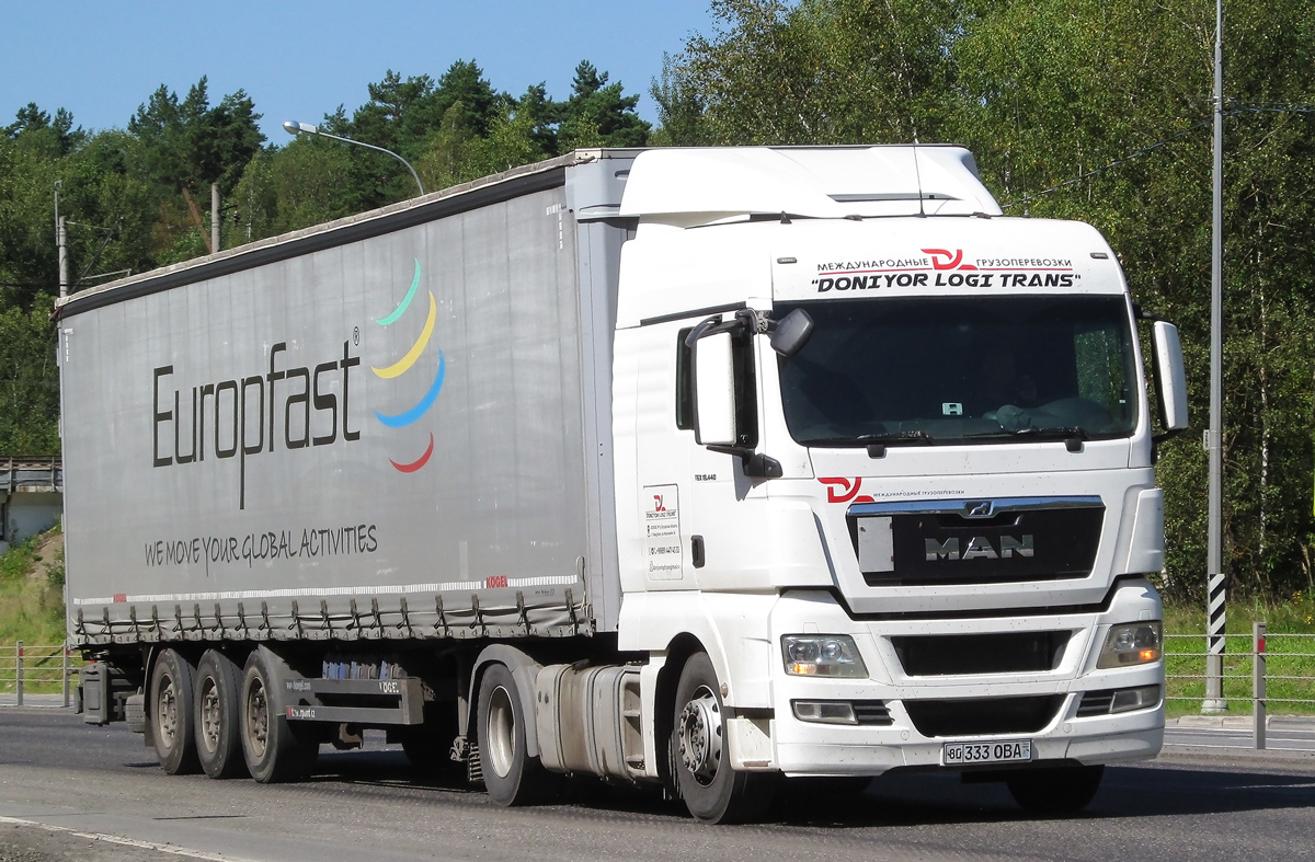 Узбекистан, № 80 333 OBA — MAN TGX ('2007) 18.440