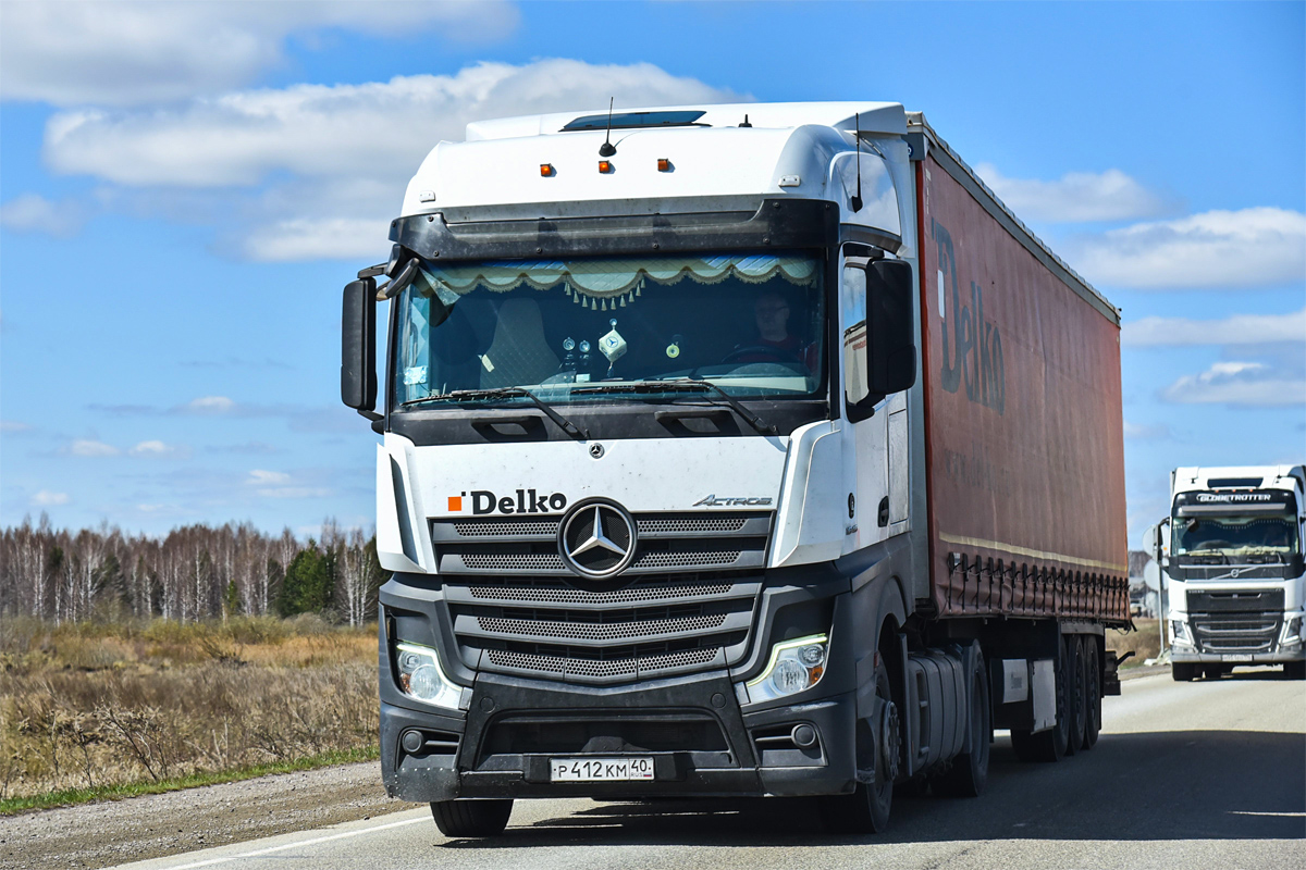 Татарстан, № Р 412 КМ 40 — Mercedes-Benz Actros '18 1845 [Z9M]