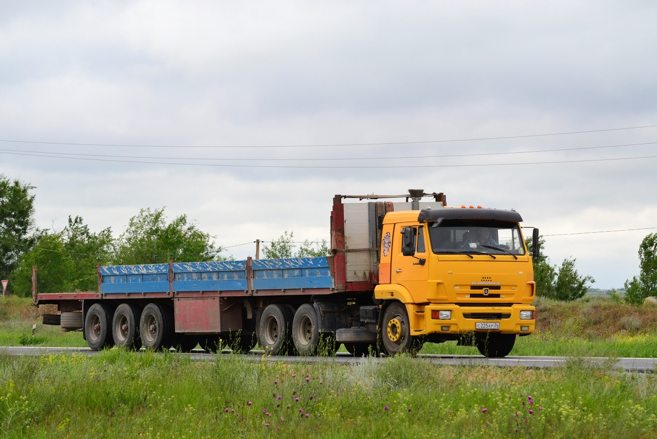 Волгоградская область, № С 225 КР 34 — КамАЗ-65116-N3(78)