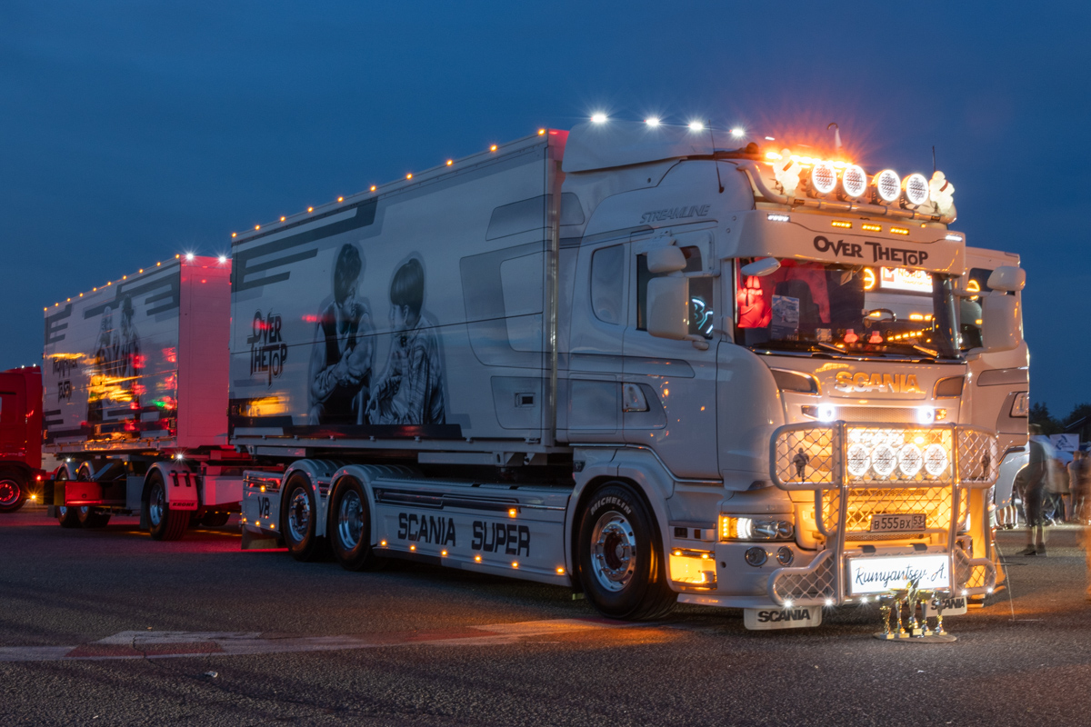 Новгородская область, № В 555 ВХ 53 — Scania ('2013) R500; Московская область — Фестиваль TruckDay 2025